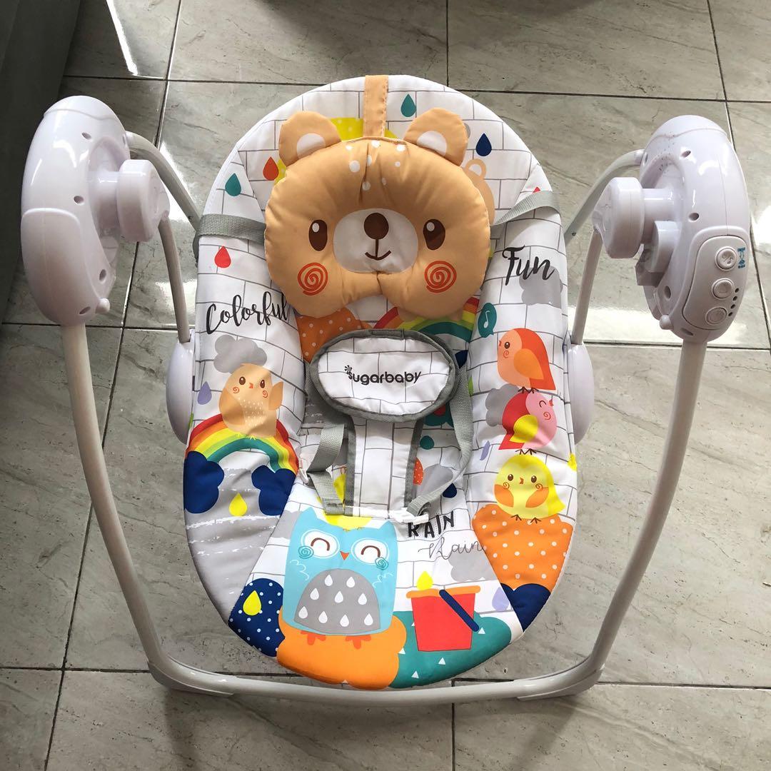 Sugar baby swing ayunan bayi anak auto swing musik tidak nyala