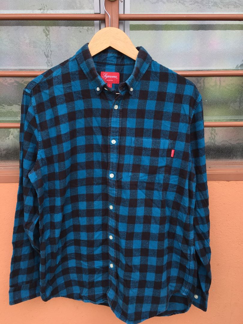 Supreme flannel shirt size L, Men's 