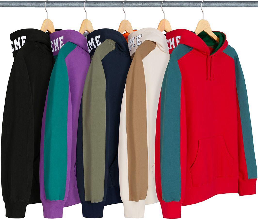 Paneled hooded sweatshirt supreme top