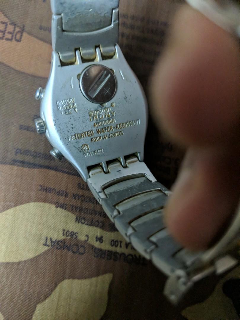Harga jam tangan on sale swatch irony aluminium patented