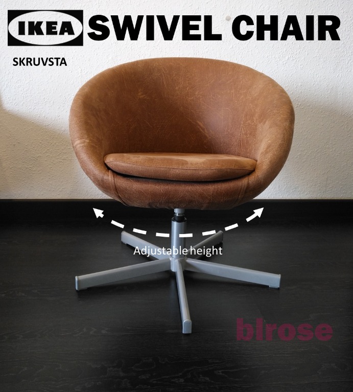 Tan leather sales office chair ikea