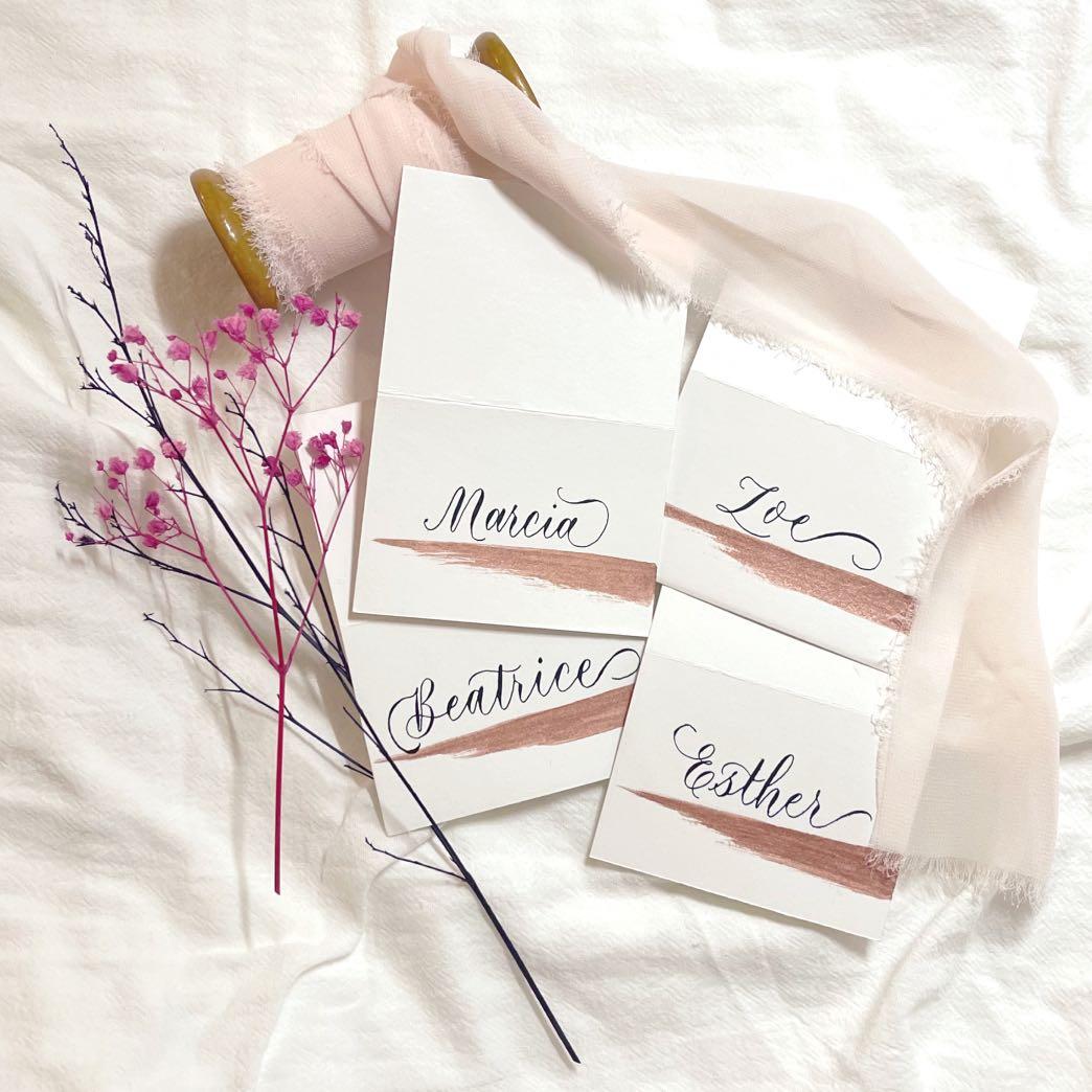 Tented Name Card, Place Card, Table Card and Escort Cards, Hobbies