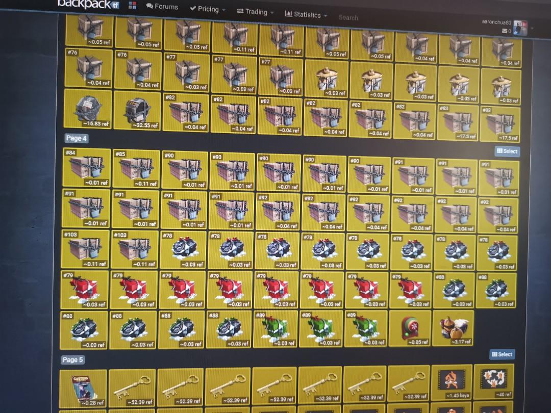 Tf2 backpack keys, earbuds, Video Gaming, Gaming Accessories, Game Gift