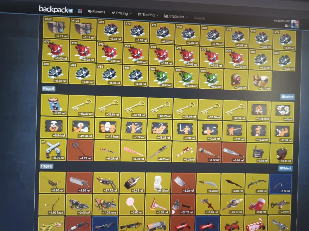 Tf2 backpack keys, earbuds, Video Gaming, Gaming Accessories, Game Gift