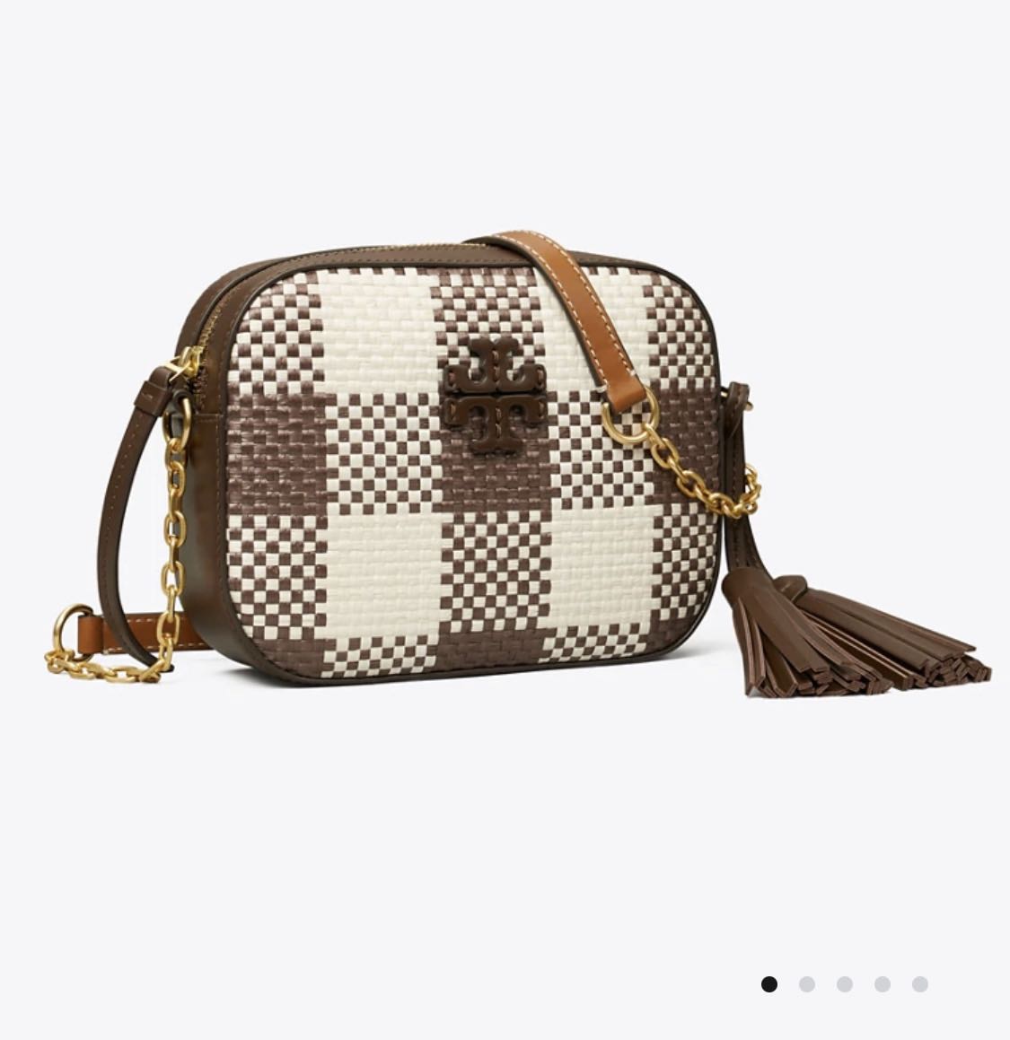 Mcgraw plaid camera best sale bag