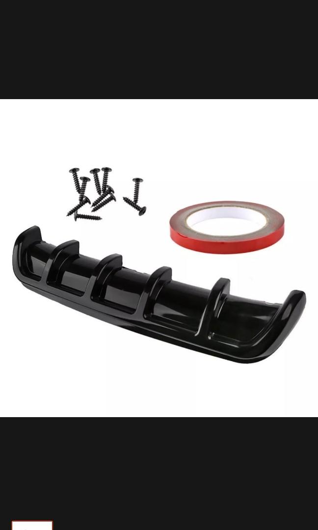 Universal rear bumper diffuser, Car Accessories, Accessories on Carousell
