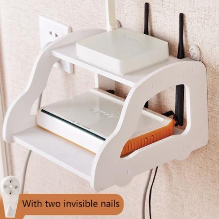 WOODEN WALL MOUNTED WIFI ROUTER FLOATING SHELF, Furniture & Home Living ...
