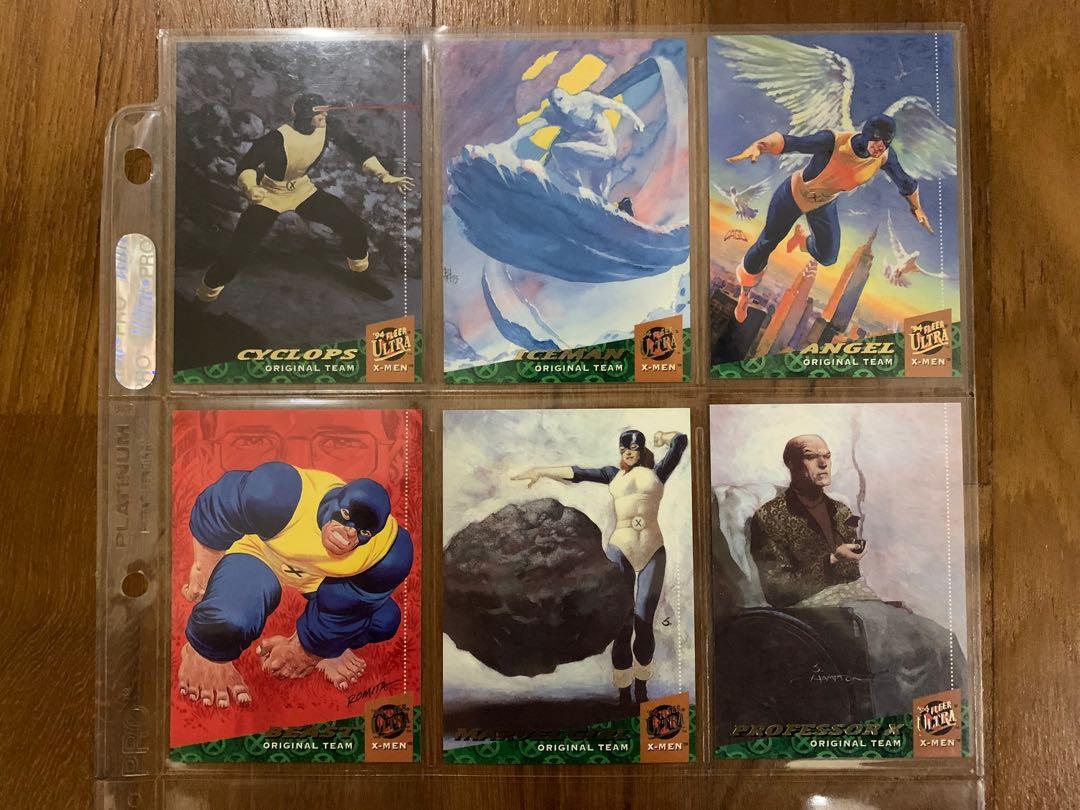 X-Men Fleer Ultra 94 Set of 6 Cards Original Team, Hobbies & Toys, Toys &  Games on Carousell