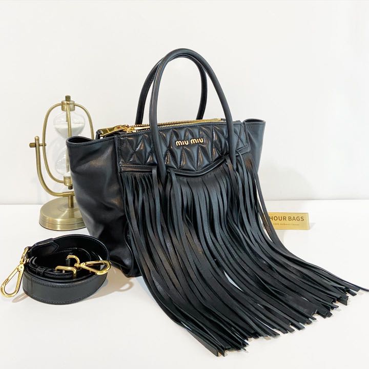 miu miu fringe bag