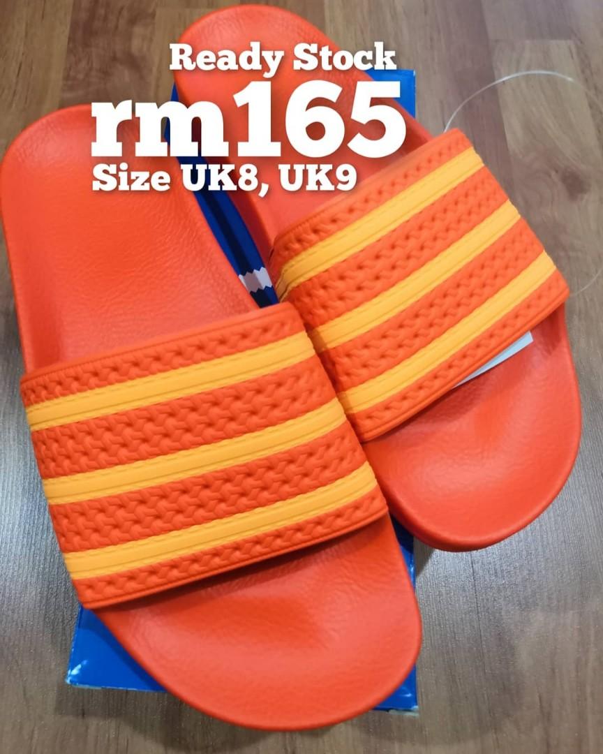 Adidas adilette slides orange clearance