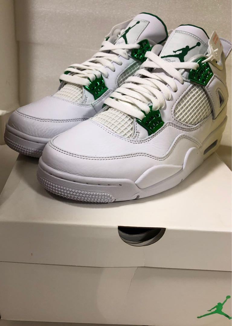 AJ4 Jordan 4 Retro Metallic Green, Men's Fashion, Footwear, Sneakers