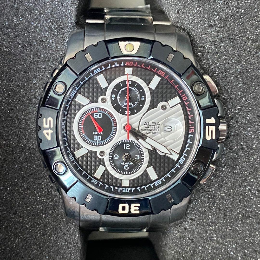 Alba wr 10 bar chronograph sapphire clearance