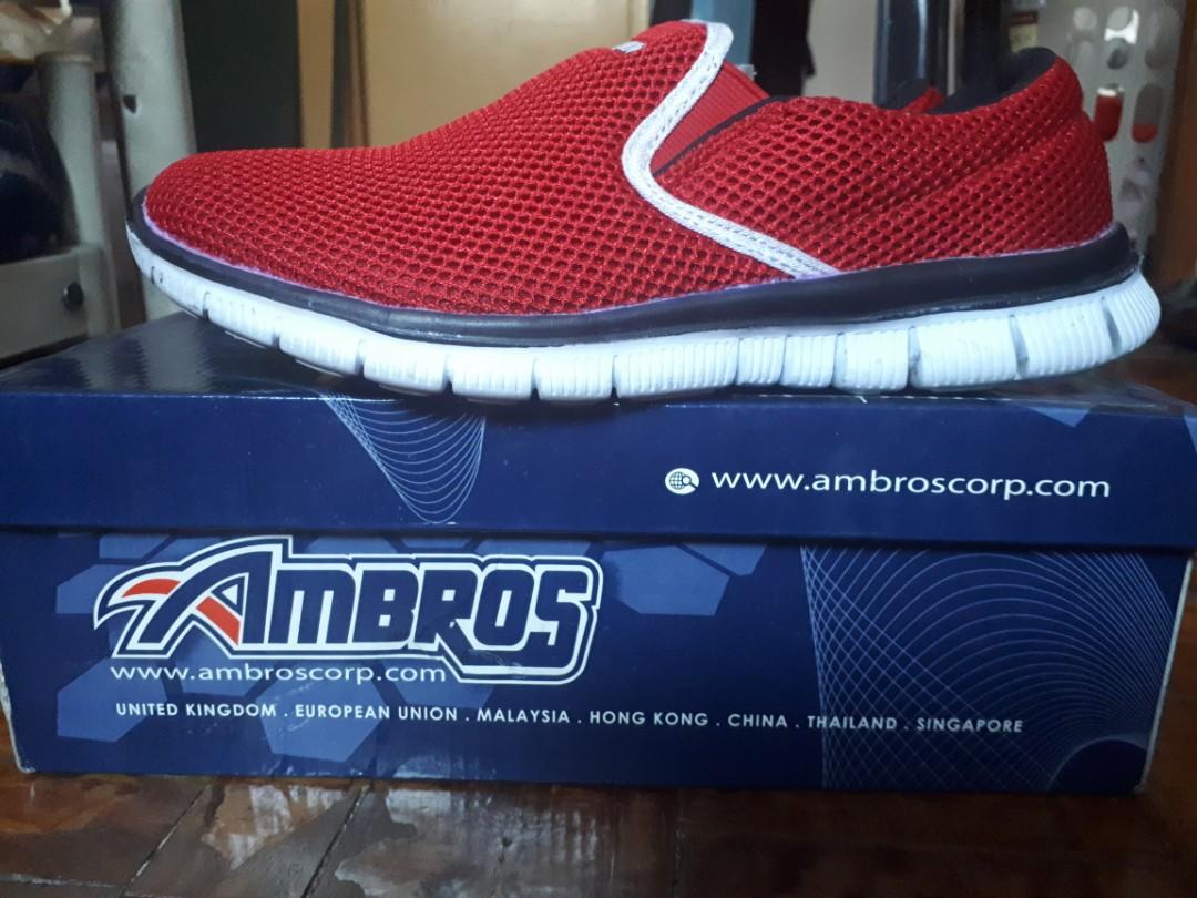 Ambros Slip on shoes (Category: Casual Shoes) located in Muntinlupa City. Submitted by gracebongalon (Listing ID 1079638341, Image 1). Description: For sale: Ambros Slip on Shoes if single pair: 500 pesos if 2 pairs for couples: 1000 pesos Used like new. Size 6 for women Size 7 for men.