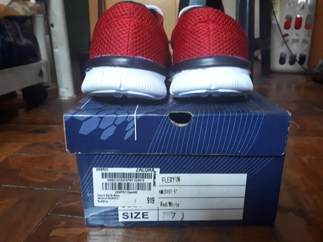 Ambros Slip on shoes (Category: Casual Shoes) located in Muntinlupa City. Submitted by gracebongalon (Listing ID 1079638341, Image 2). Description: For sale: Ambros Slip on Shoes if single pair: 500 pesos if 2 pairs for couples: 1000 pesos Used like new. Size 6 for women Size 7 for men.