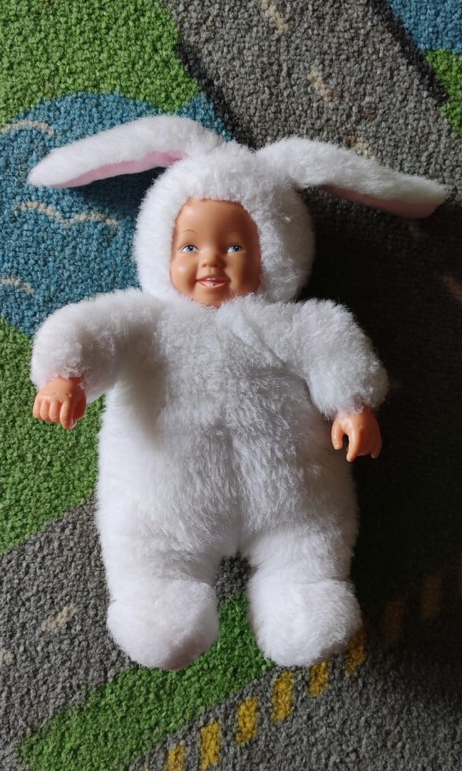 Anne Geddes Baby Bunnies Doll White 8