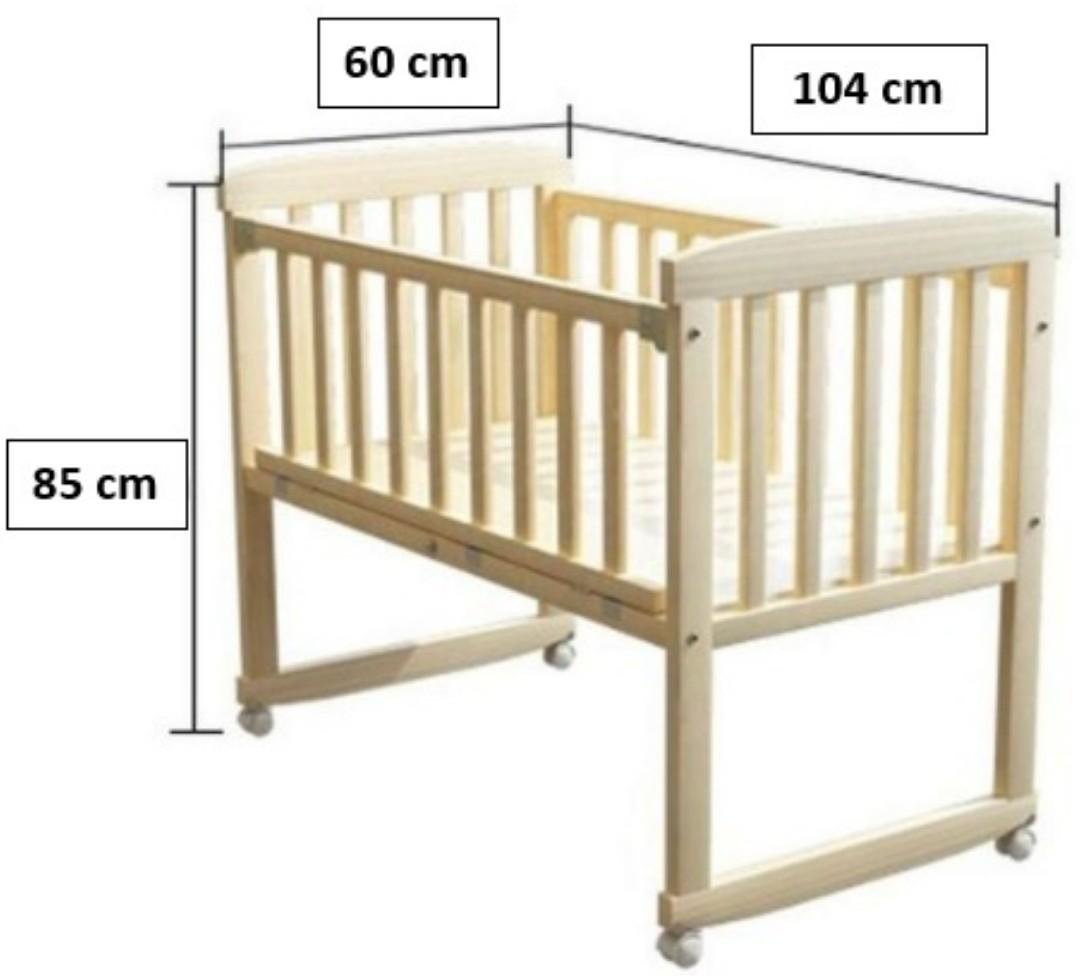 Attached Baby Cot Rocker, Babies & Kids, Baby Nursery & Kids Furniture