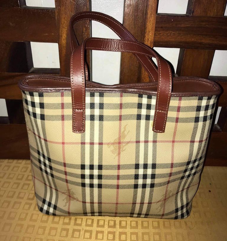 Authentic BURBERRY LONDON tote bag, Luxury, Bags & Wallets on Carousell