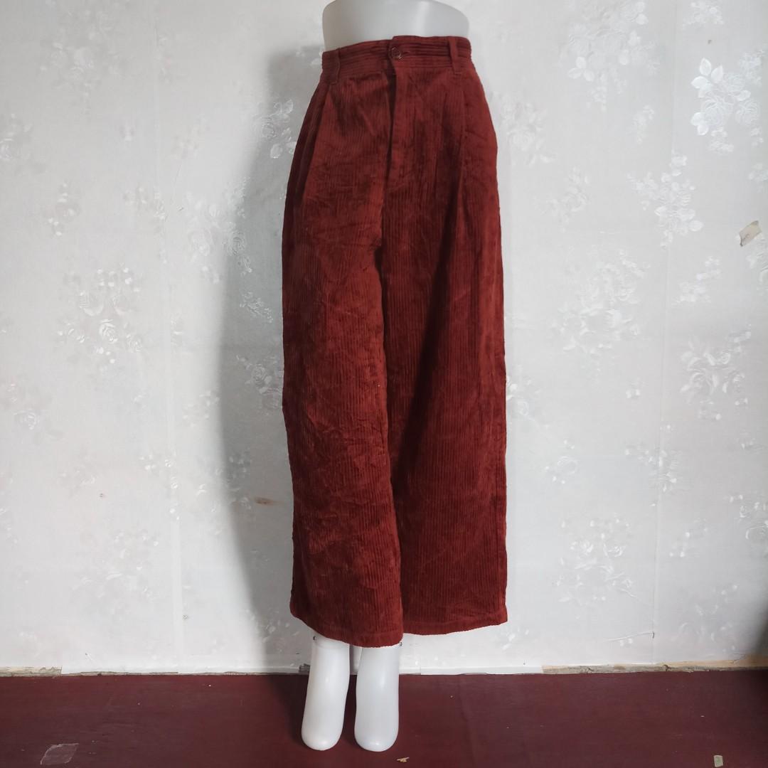 Authentic GU by Uniqlo corduroy wide 