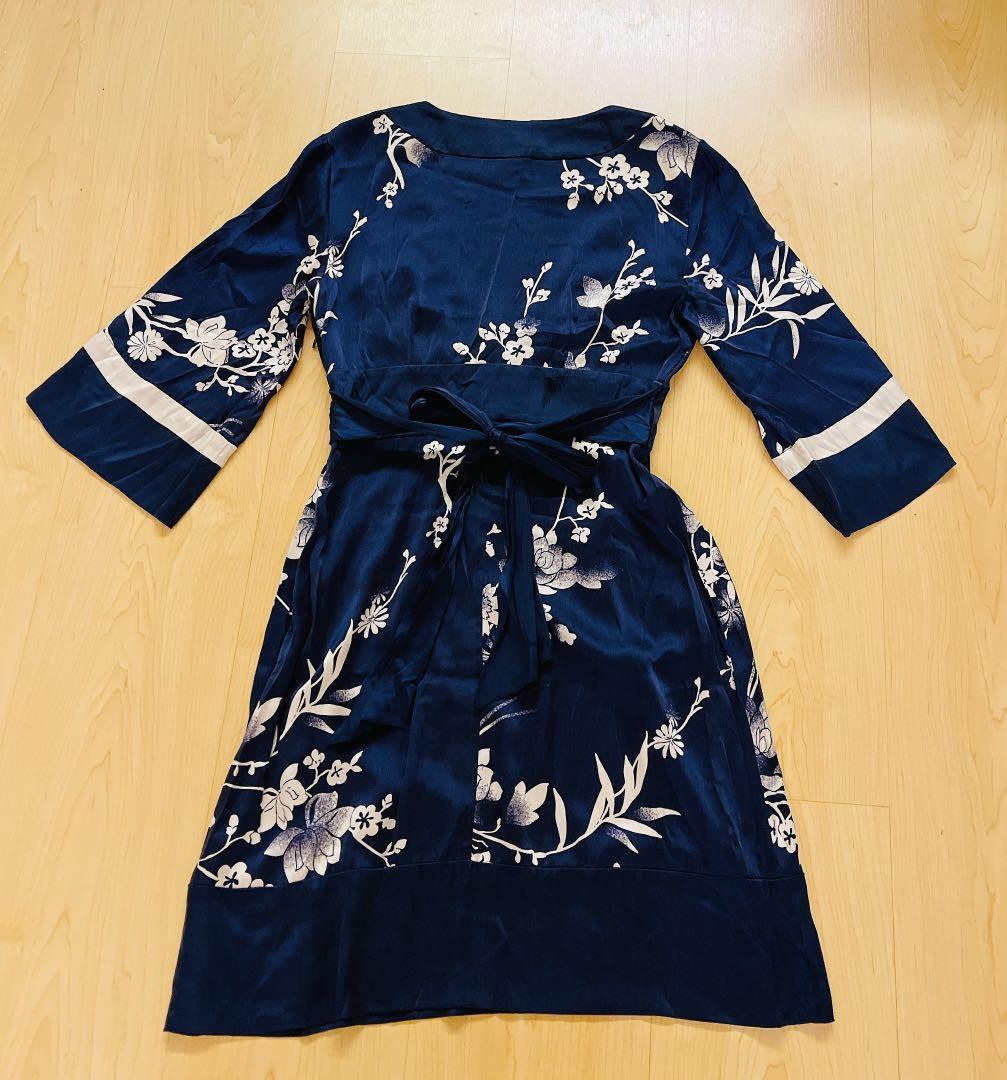 Bebe kimono silk dress xs