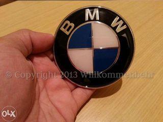 BMW Roundel Logo Hood Emblem 82mm Original Bnew
