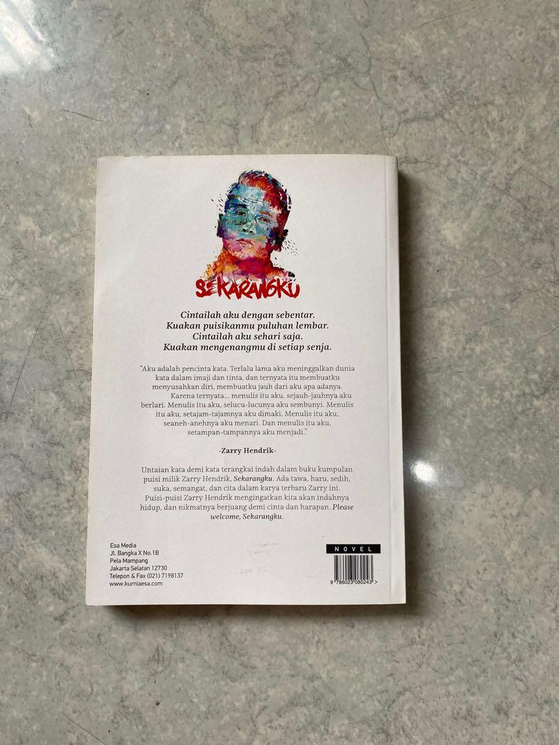 Buku Kumpulan Puisi Sekarangku Zarry Hendrik