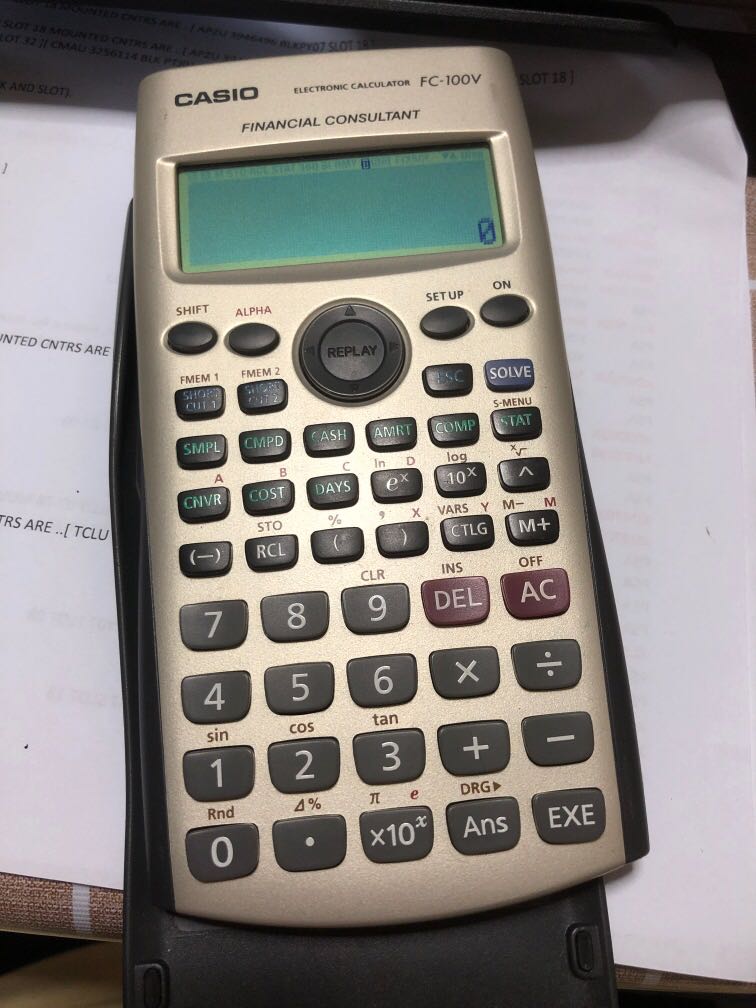 Casio Financial Consultant calculator, Computers & Tech, Office