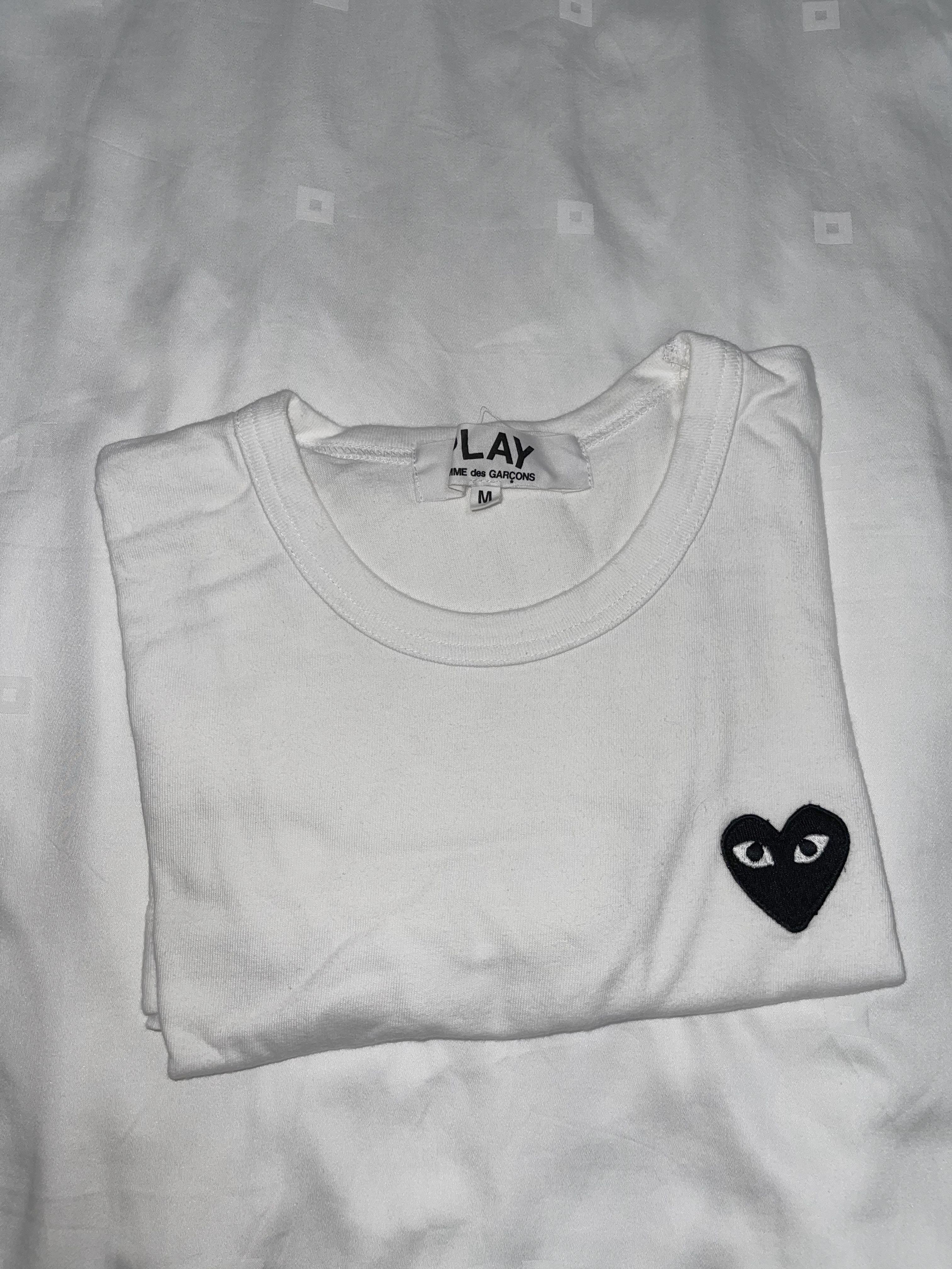 Comme des garcons play t shirt shrink clearance