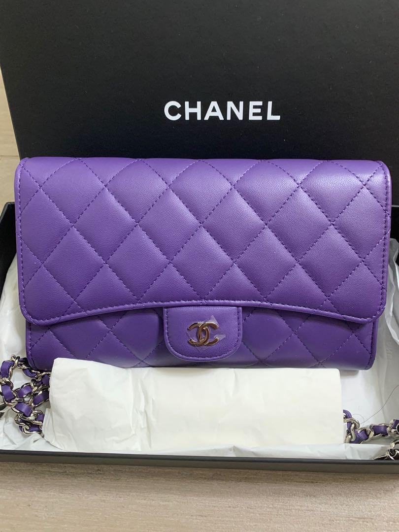 Chanel WOC purple lamb skin 紫色羊皮 