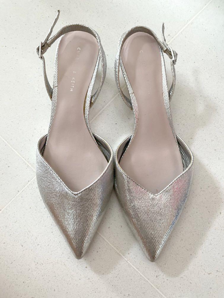 Charles and discount keith silver shoes