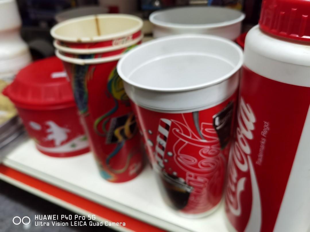 Coca cola paper cup golden screen cinema, Hobbies & Toys, Collectibles ...