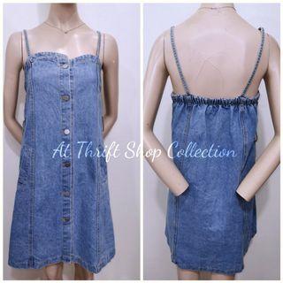 Denim Pinafore Dress