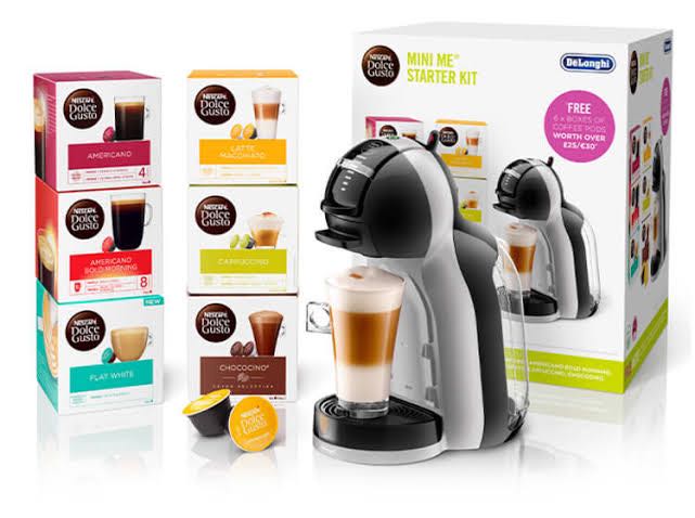 Dolce Gusto By Krups Mini Me Kp123b41 Coffee Machine Starter Kit Grey Black Tv Home Appliances Kitchen Appliances Coffee Machines Makers On Carousell