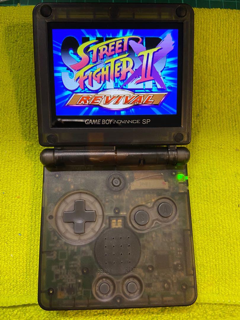 Gba Sp 美品ips V2 高亮任天堂nintendo Gameboy Advance Sp 透明黑色送usb充電線 8 遊戲機 遊戲機器材 Carousell