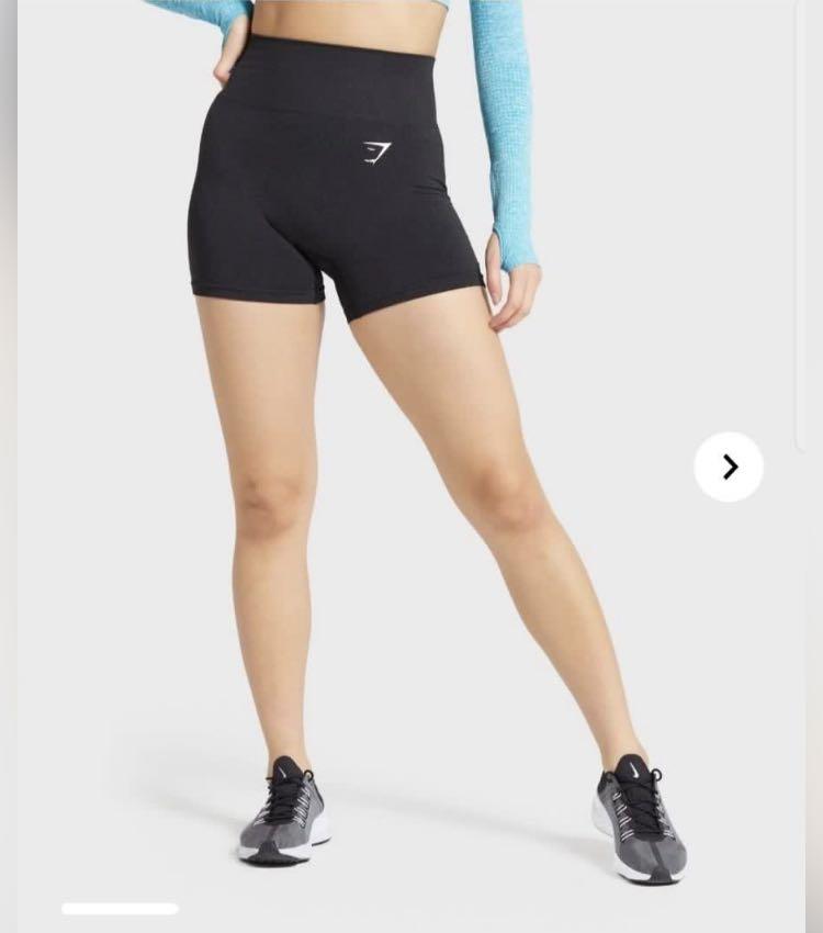 [RESERVED] gymshark vital seamless shorts - black marl