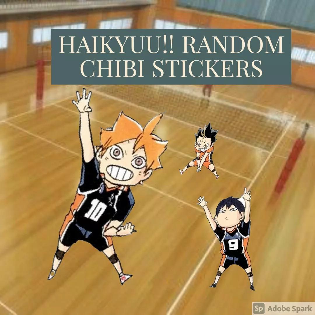 haikyuu chibi stickers hobbies toys stationery craft stationery school supplies on carousell