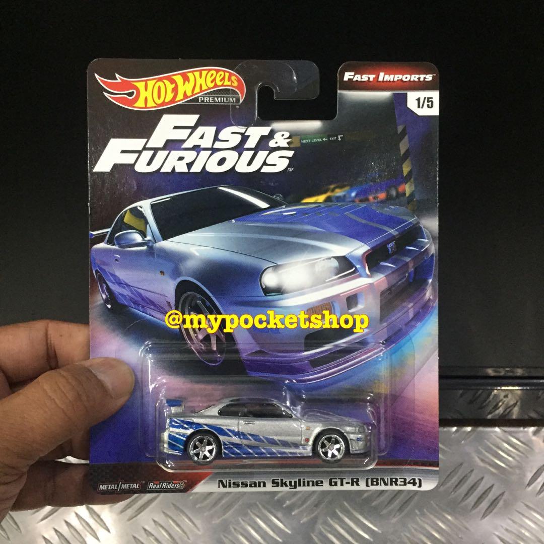 hot wheels fast and furious r34