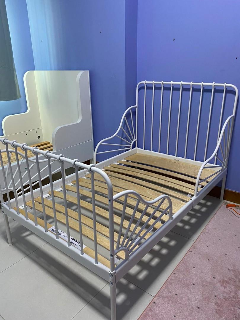 Ikea Minnen kids extendable bed, Babies & Kids, Baby Nursery & Kids