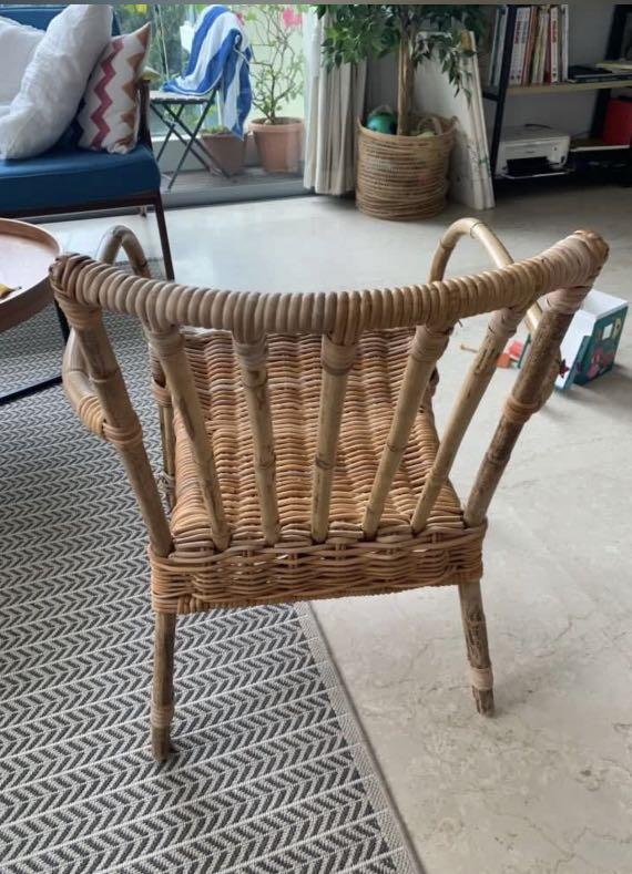 ikea rattan chair furniture home living furniture chairs on carousell