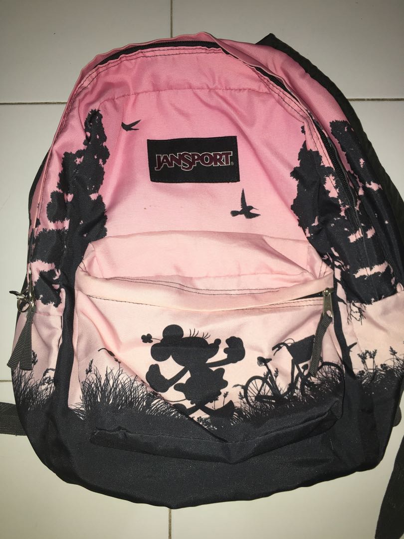 Jansport Mickey Mouse Backpack, Women's Fashion, Bags & Wallets