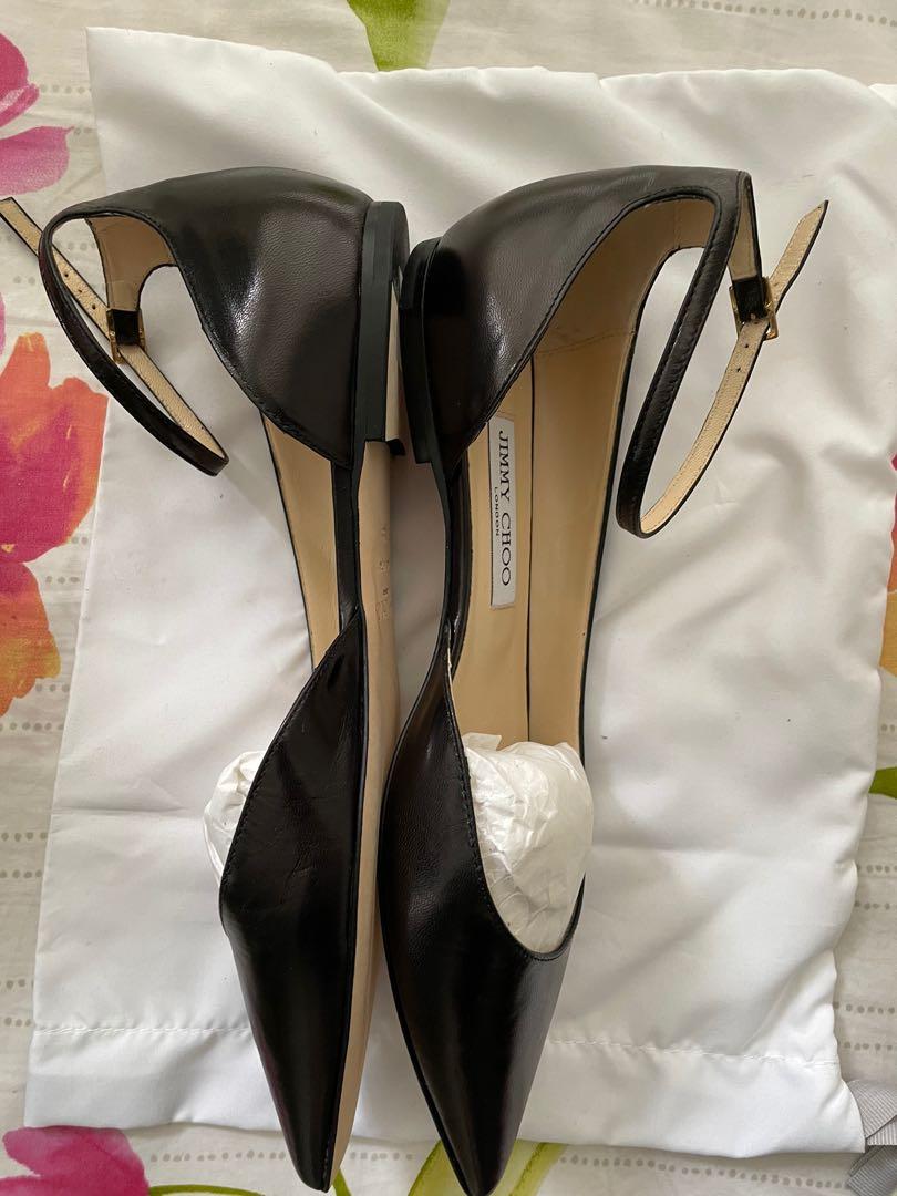Jimmy Choo Lucy Flats Black Carousell