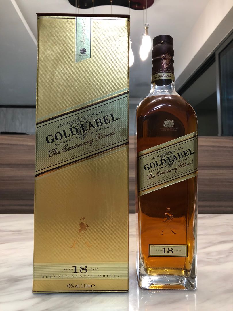 RARE Johnnie Walker Gold Label 18 years - The Centenary Blend ...