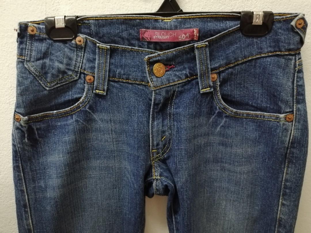 Ladies levi s 504 slouch straight size 31 Women s Fashion Bottoms Jeans Leggings on Carousell