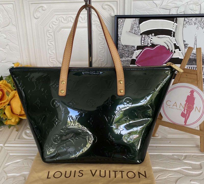 Louis Vuitton Monogram Vernis Bellevue PM M93672 Bronze Leather