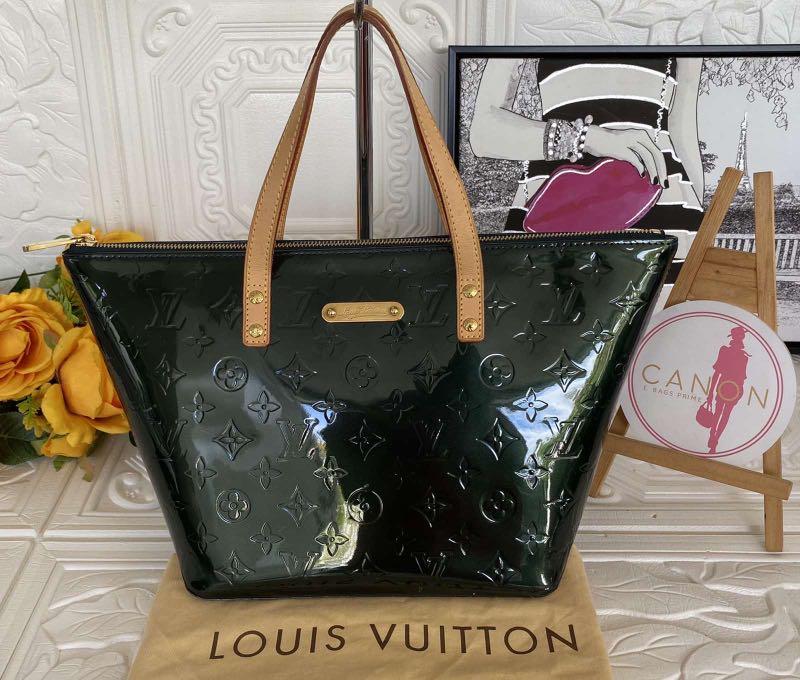 Louis Vuitton Monogram Vernis Bellevue GM M93673 Green Leather