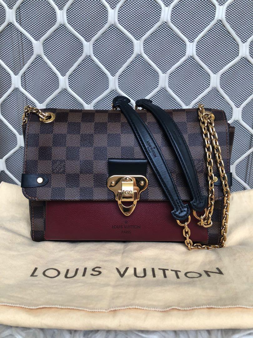 Louis vuitton vavin pm damier bordeaux, Luxury, Bags & Wallets on