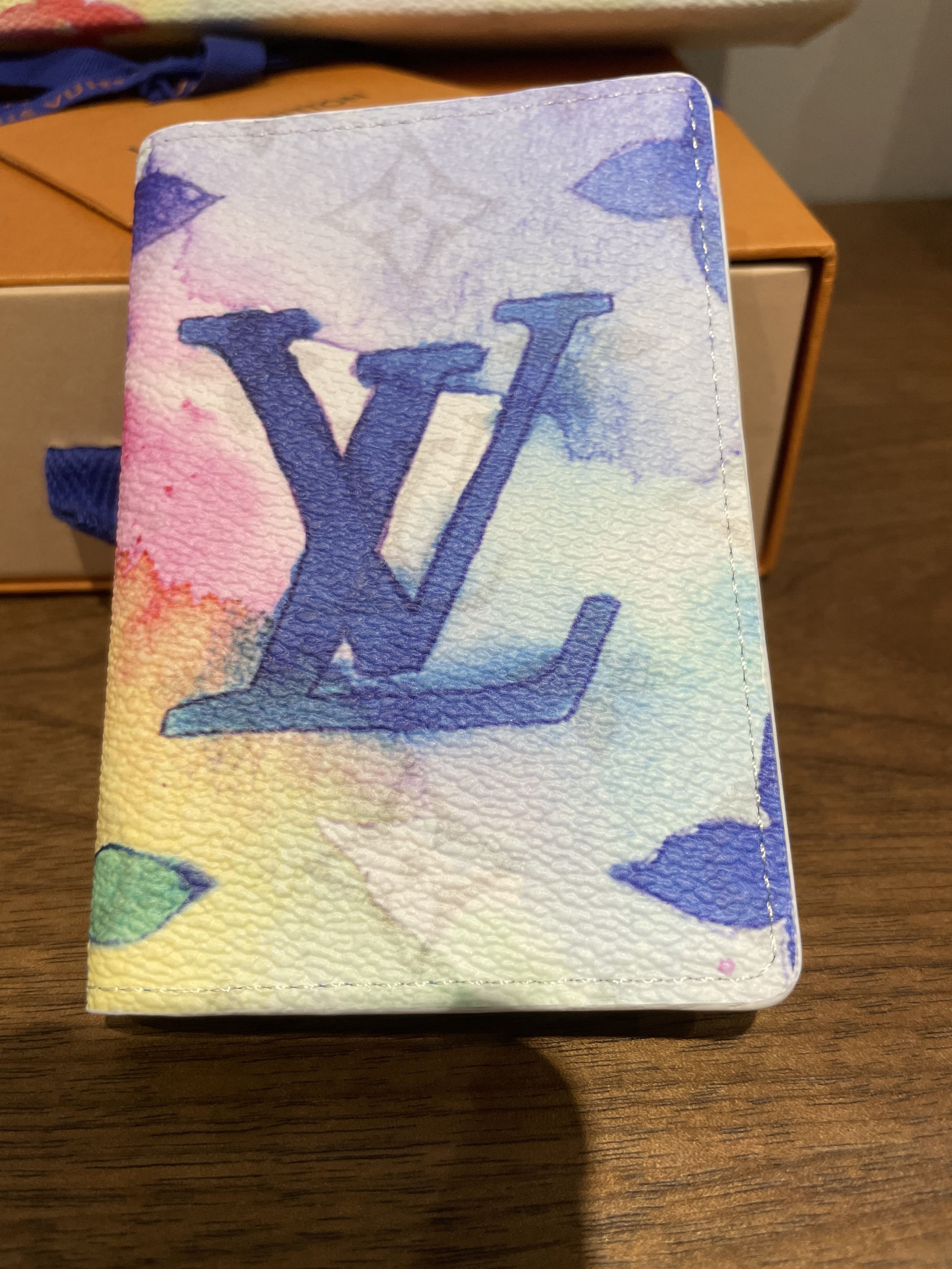 Louis Vuitton LV watercolor card holder on strap Multiple colors