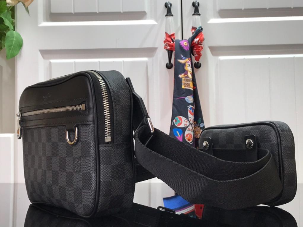 LOUIS VUITTON Scott Messenger Damier Graphite Body Bag NIW SHIP FROM FRANCE