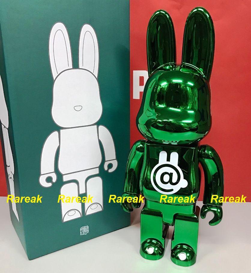 Medicom Bearbrick Rabbrick 2017 Metallic Green Chrome 400% R 