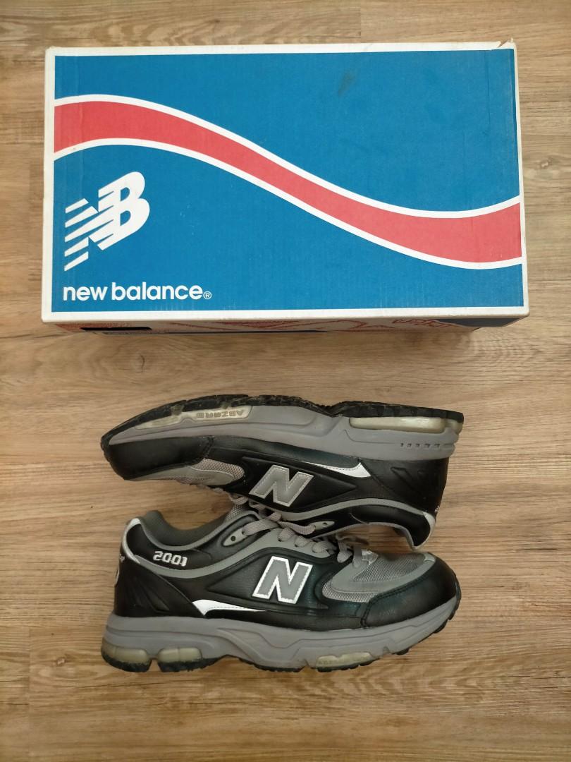 稀有NEW BALANCE 日系NEW BALANCE M2001 老爹鞋運動鞋new balance 皮革亮黑990 991 992 993 996  街頭復古古著, 他的時尚, 鞋, 運動鞋在旋轉拍賣