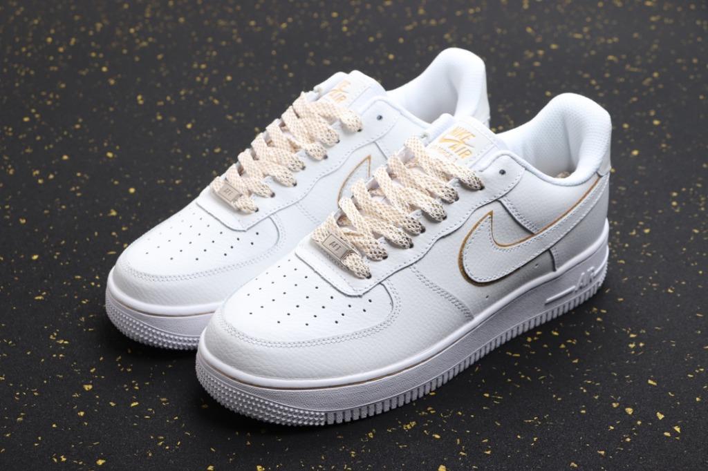 NIKE Air Force 1 Low AF1 AH0287 213 white gold shoes US 5.5 11